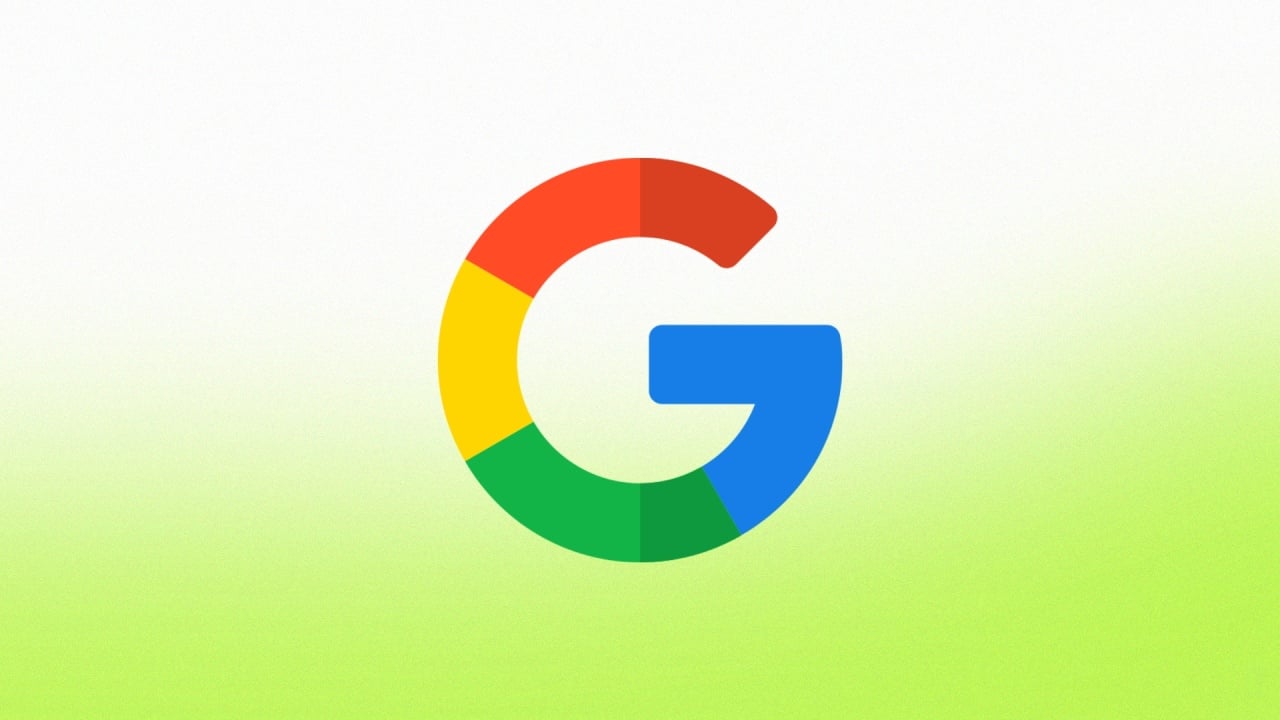 Google em fundo verde