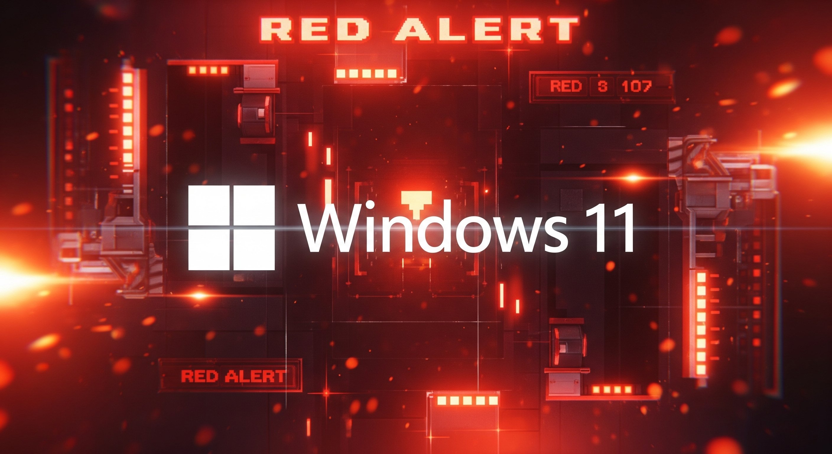 Windows 11 com sinal de alerta