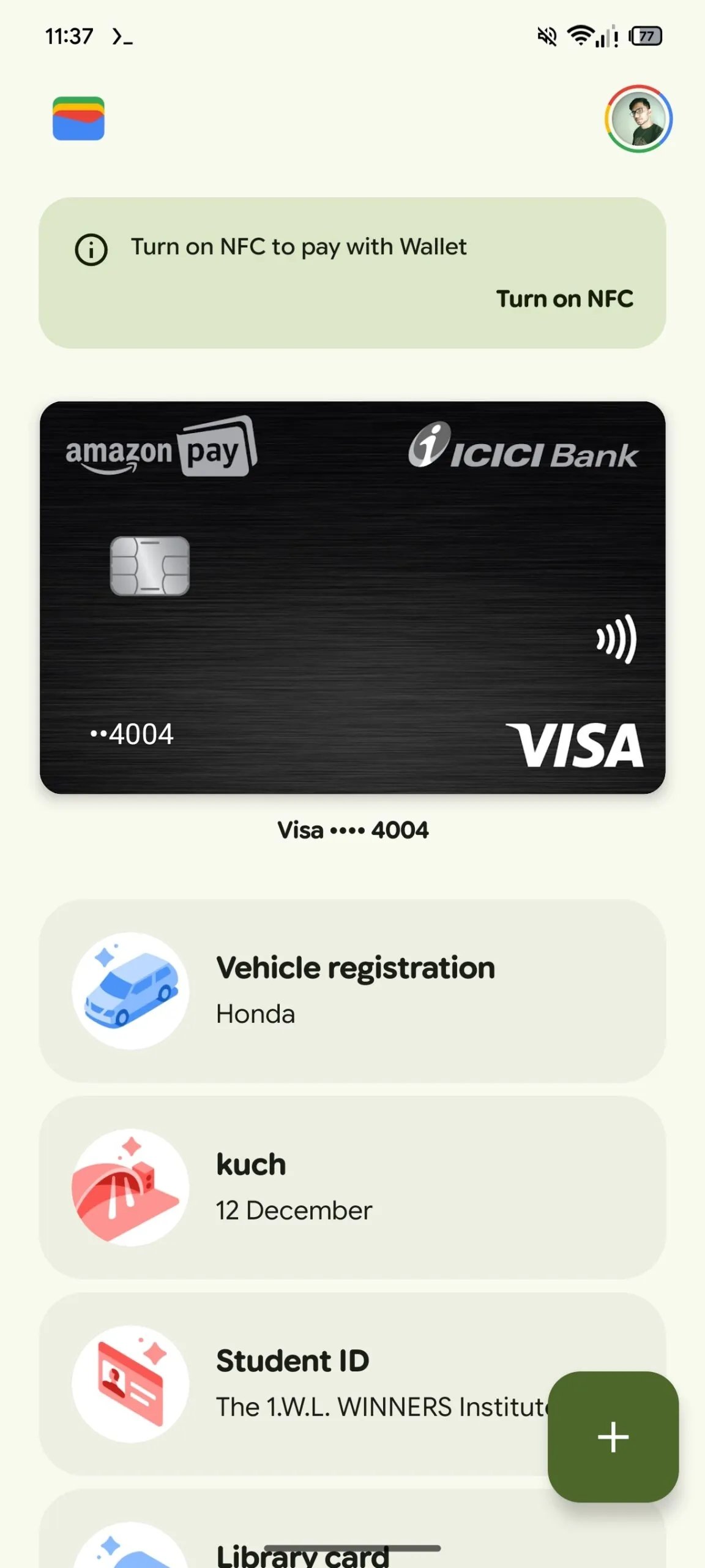 nova interface do google wallet