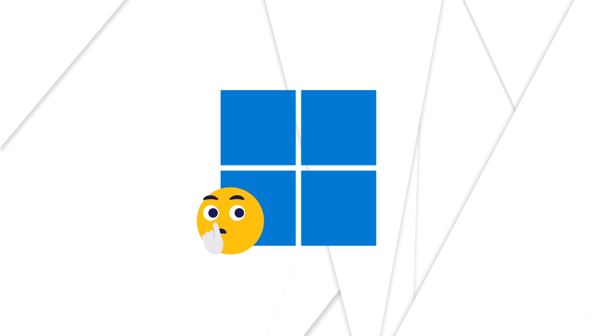 Windows 11 com emoji de silêncio