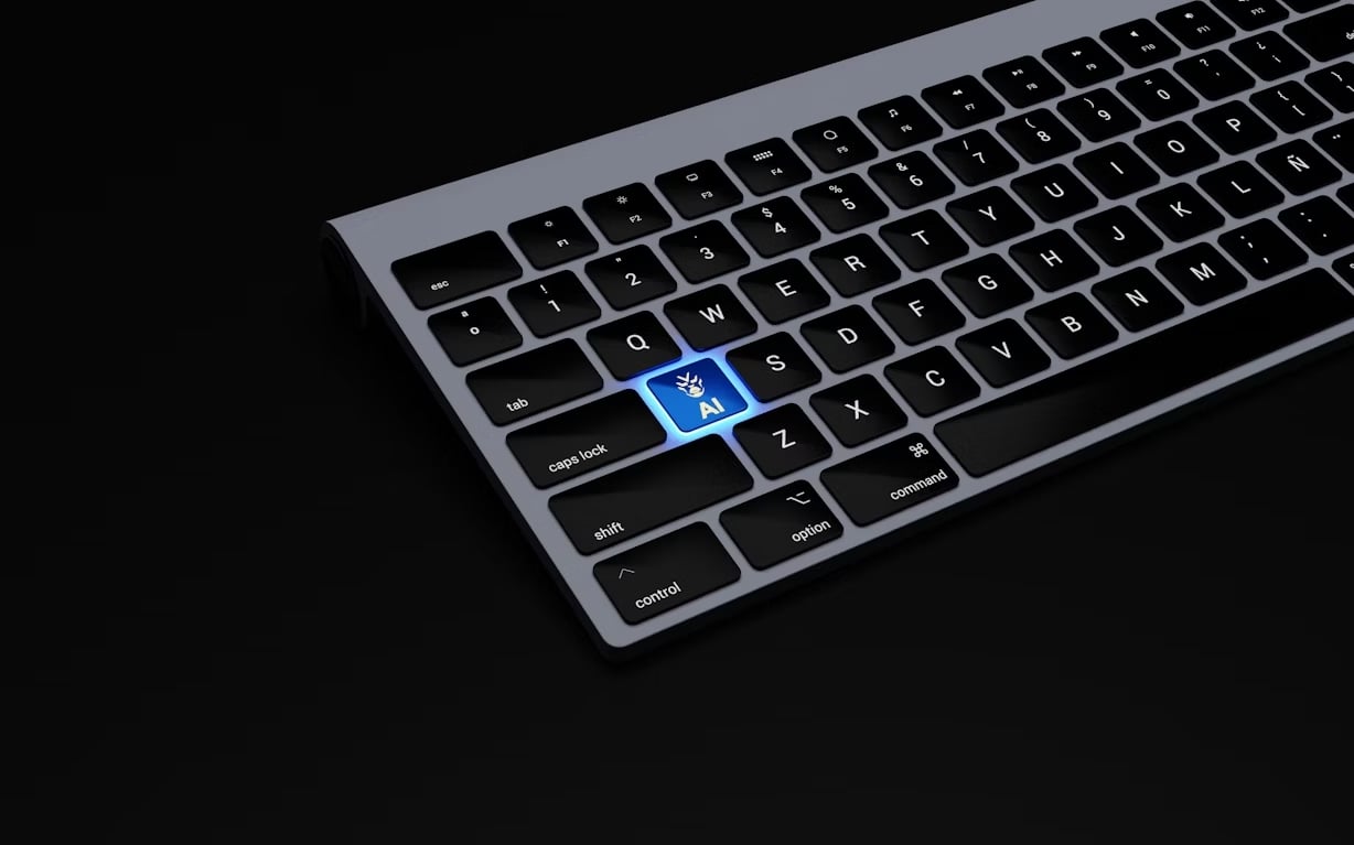 teclado com uma tecla especial de IA
