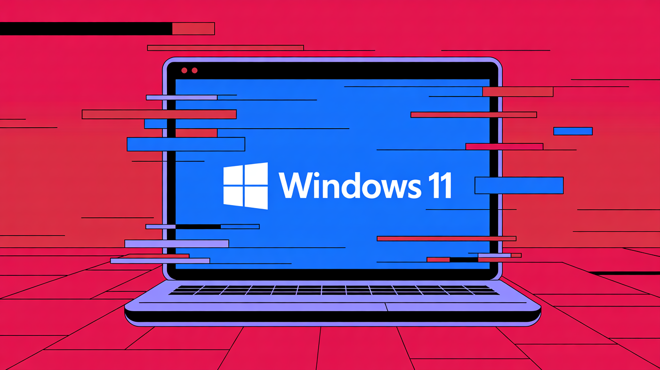 Computador com o logo do Windows 11