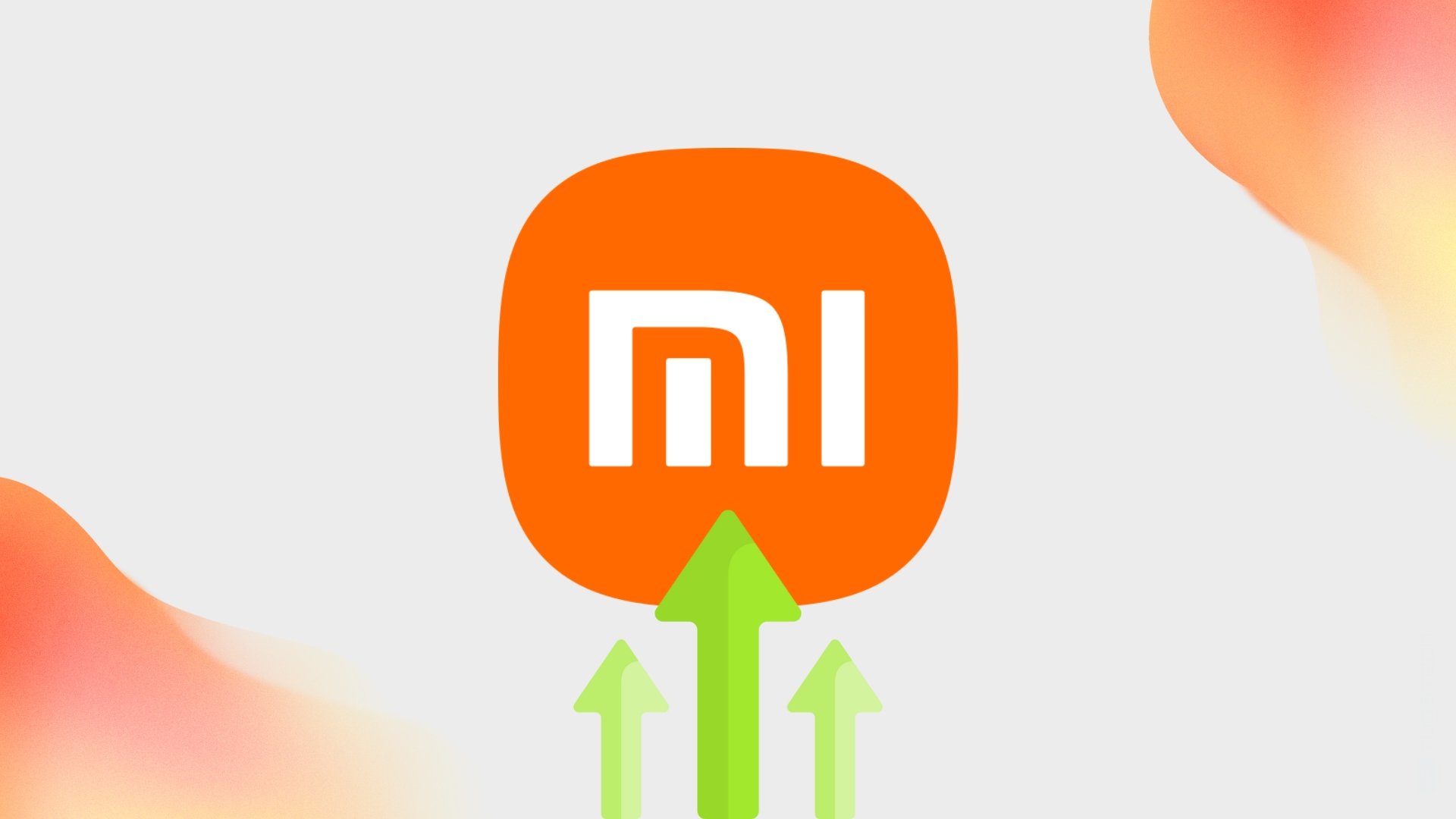 Xiaomi logo em crescimento