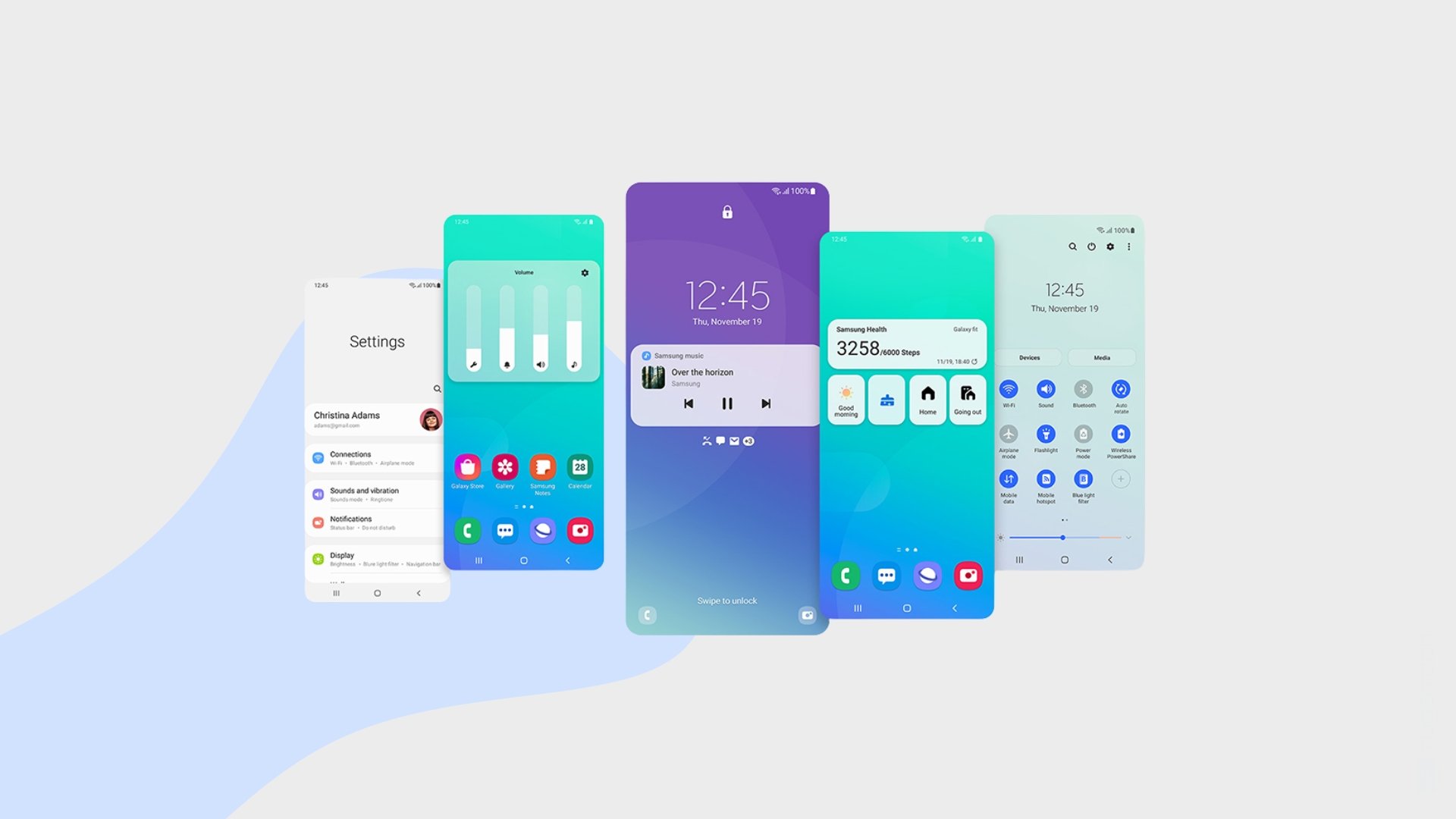 One UI interface da Samsung