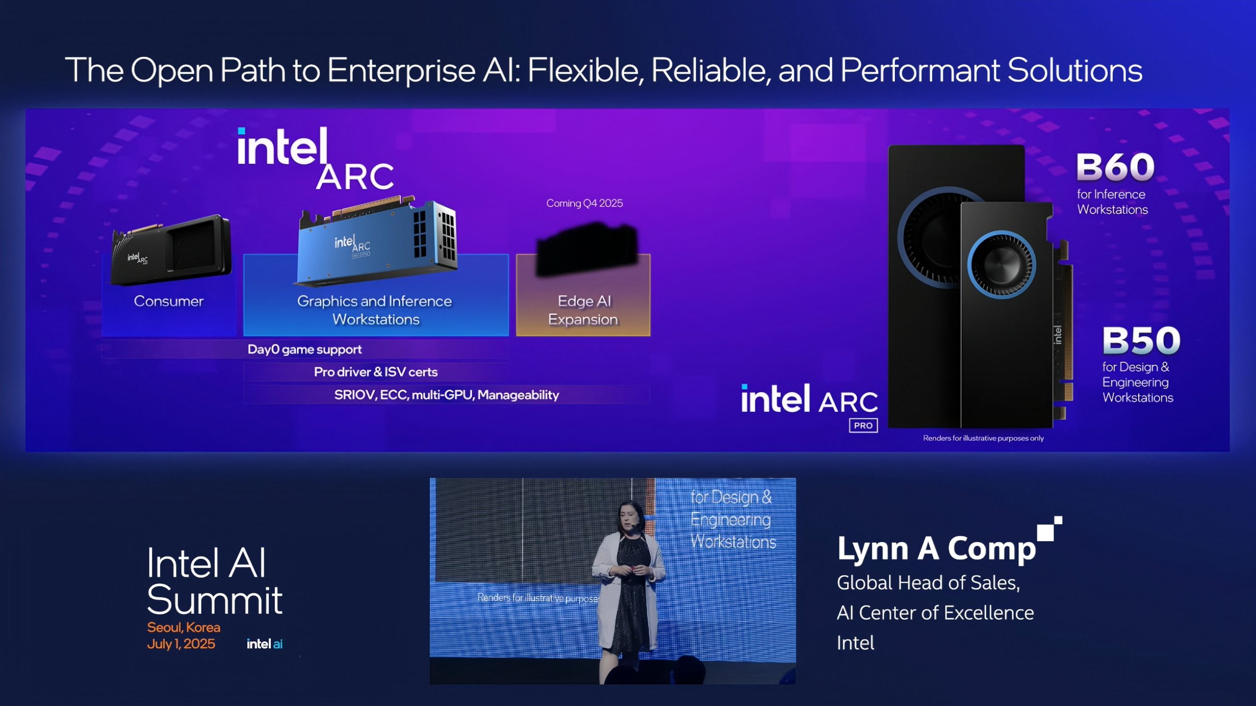 detalhes durante o evento da Intel