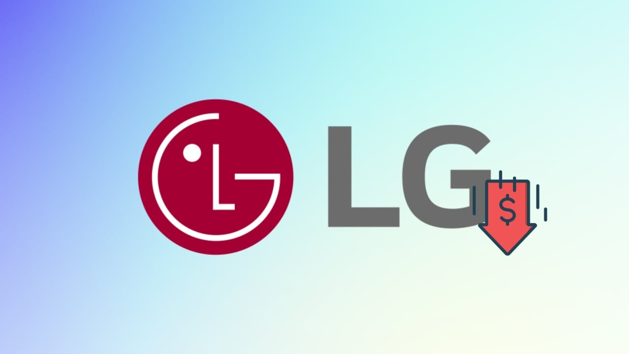 LG com valores em queda