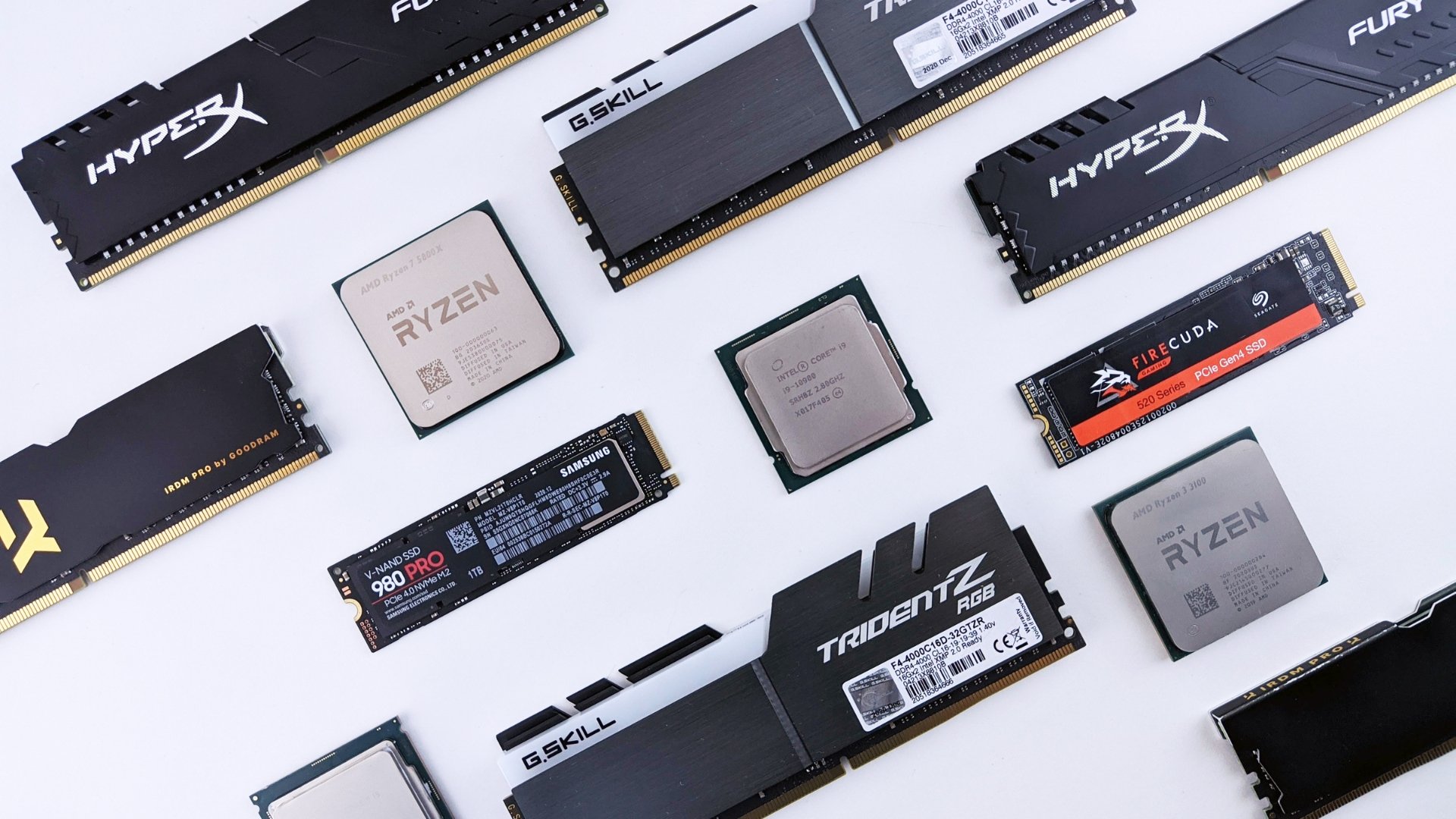 memória RAM e outros componentes internos de um computador