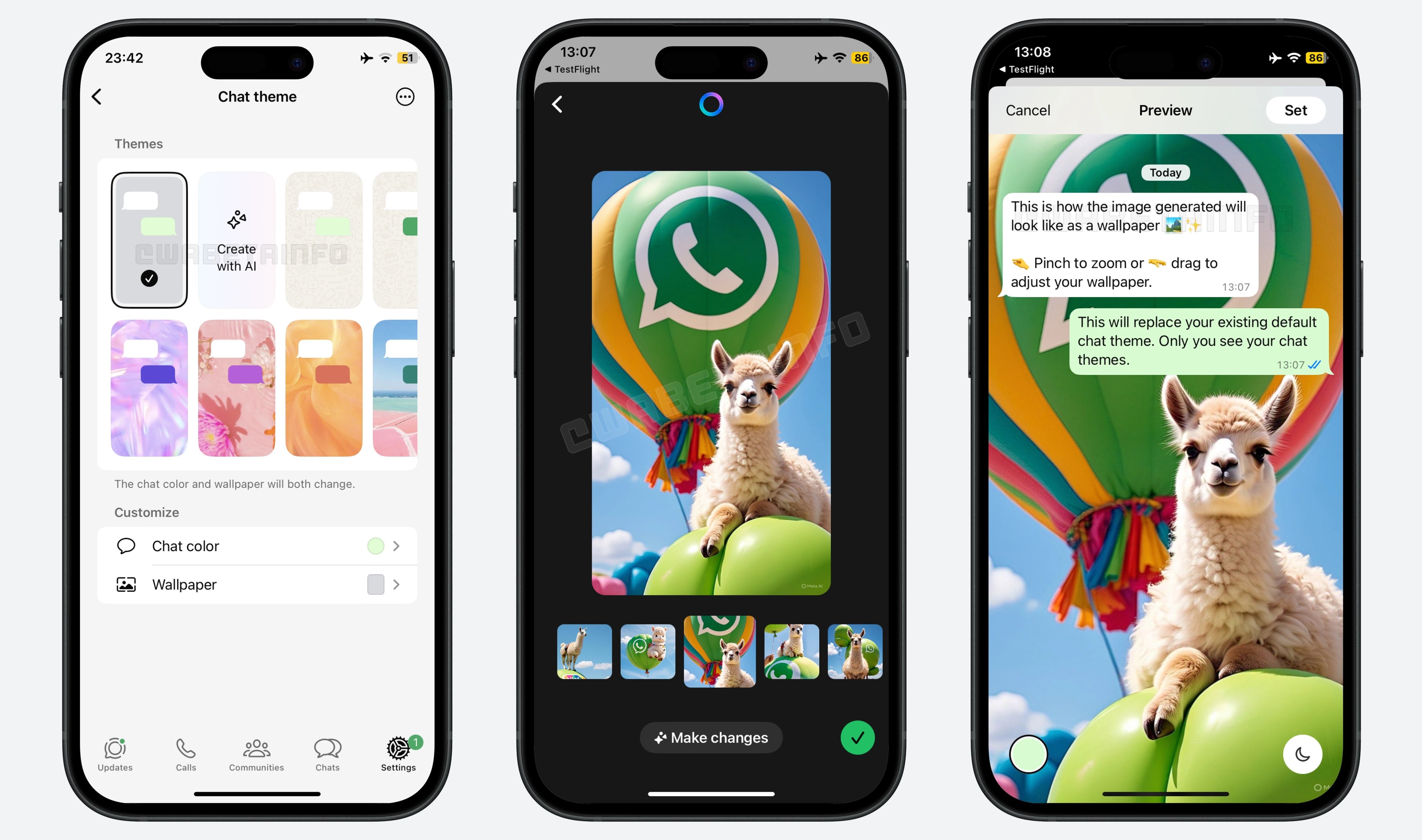criar imagens de fundo para o whatsapp via a MetaAI