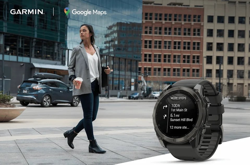 Garmin com google maps integrado em nova aplicação