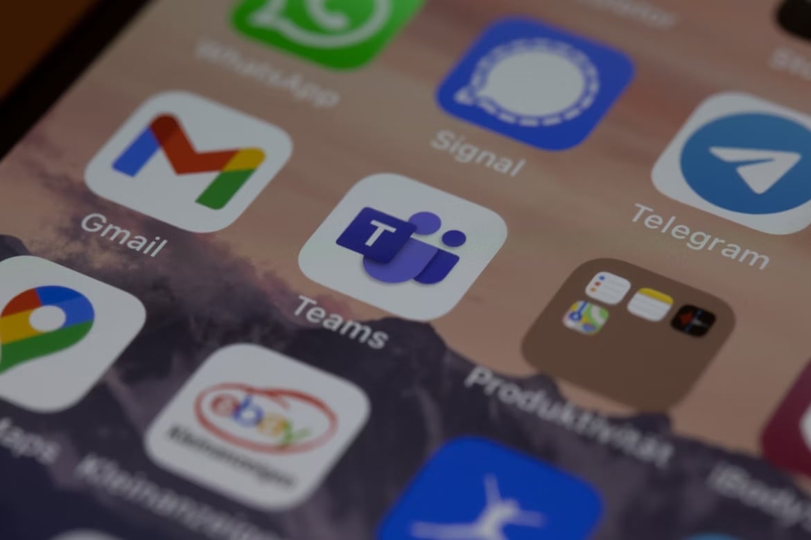 Microsoft Teams em app