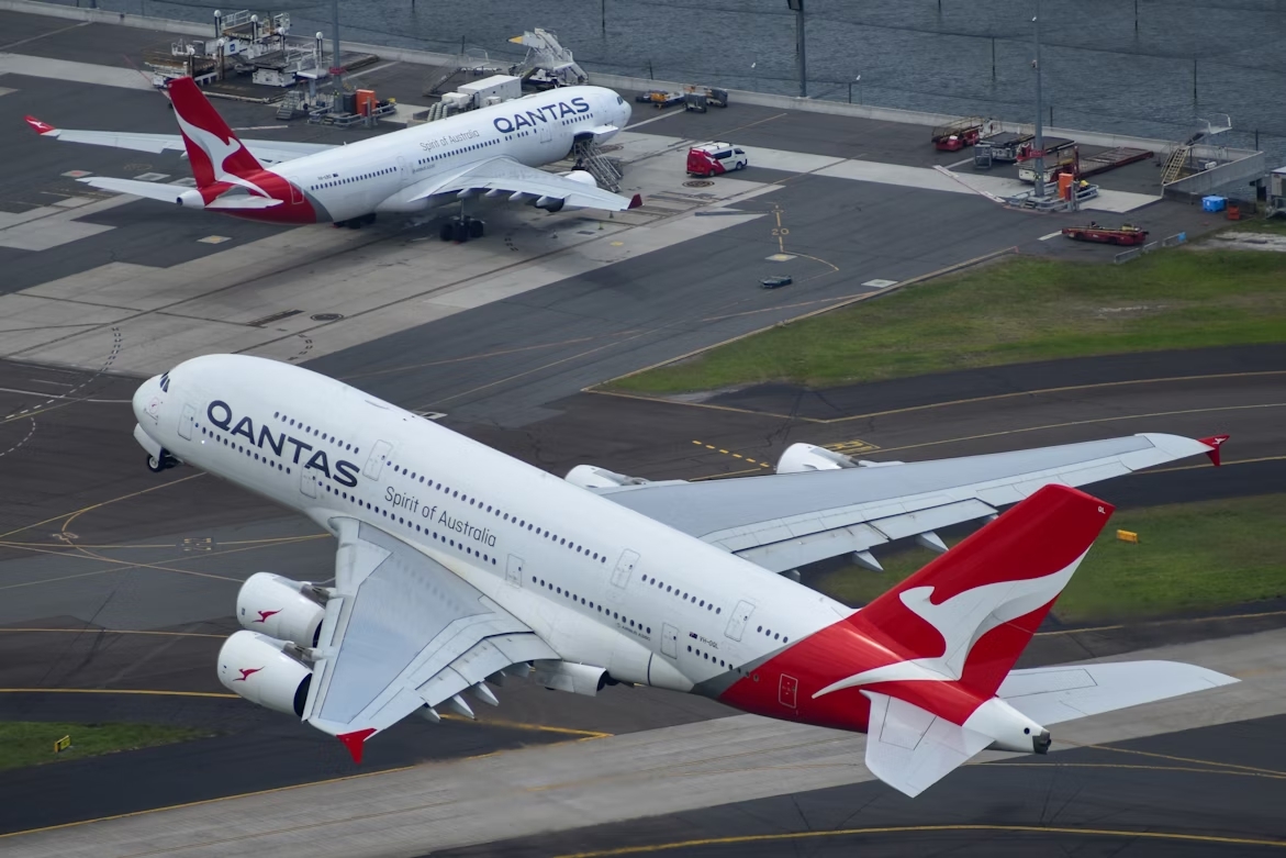 Avião da Qantas na Austrália