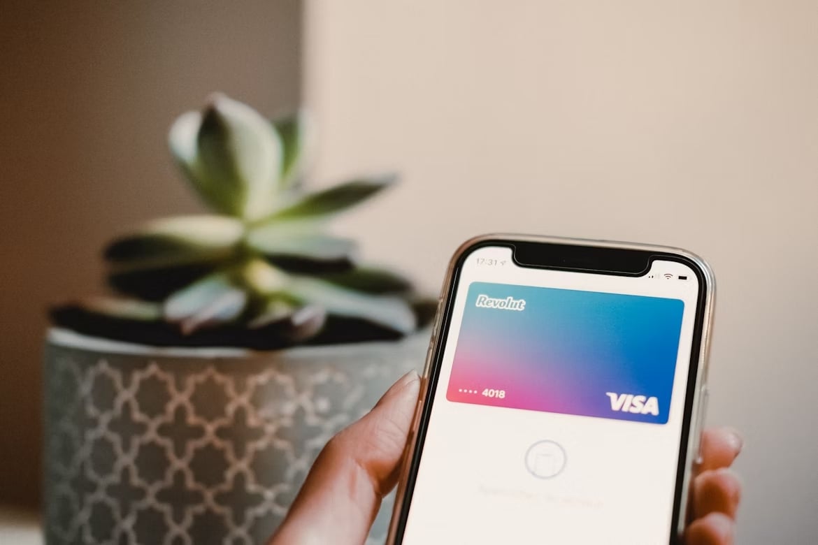 Revolut em aplicação de smartphone