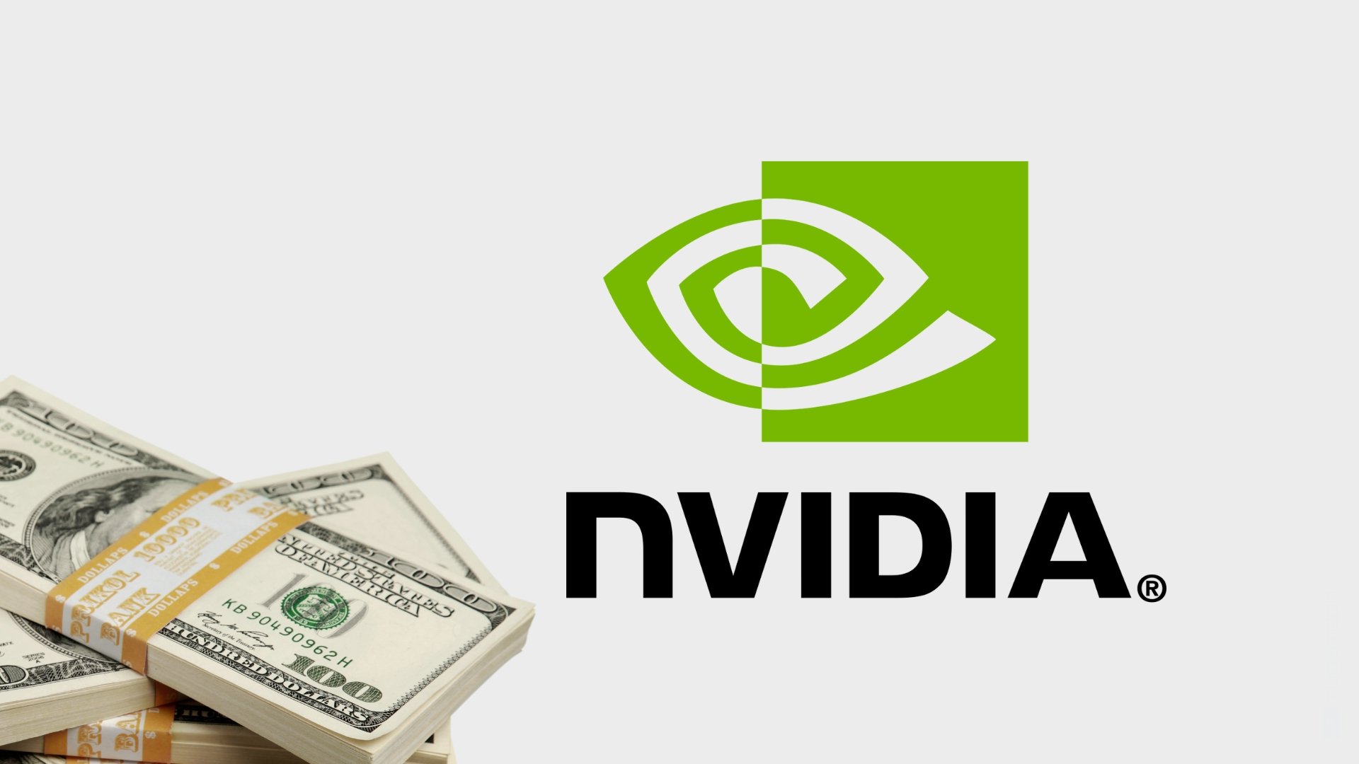 Nvidia com dinheiro ao lado