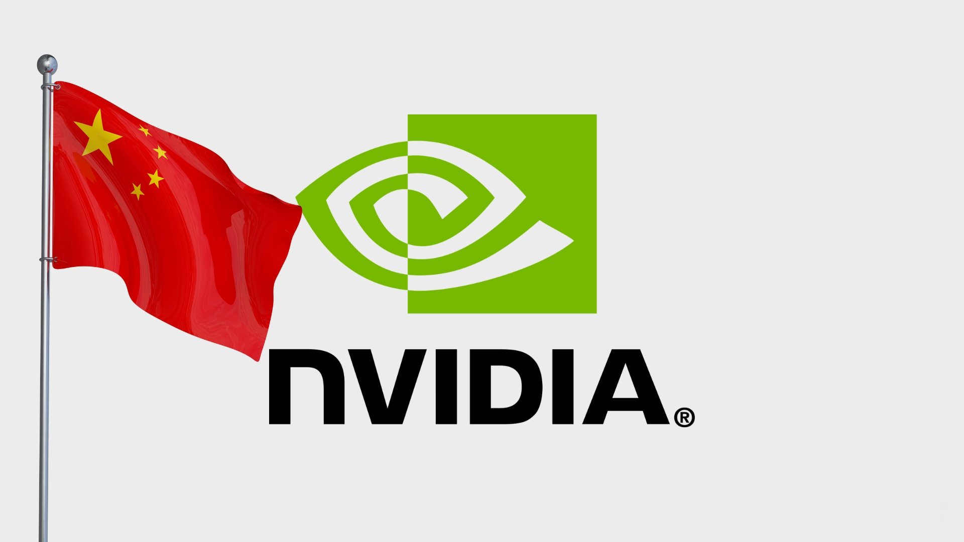 Nvidia com bandeira da China