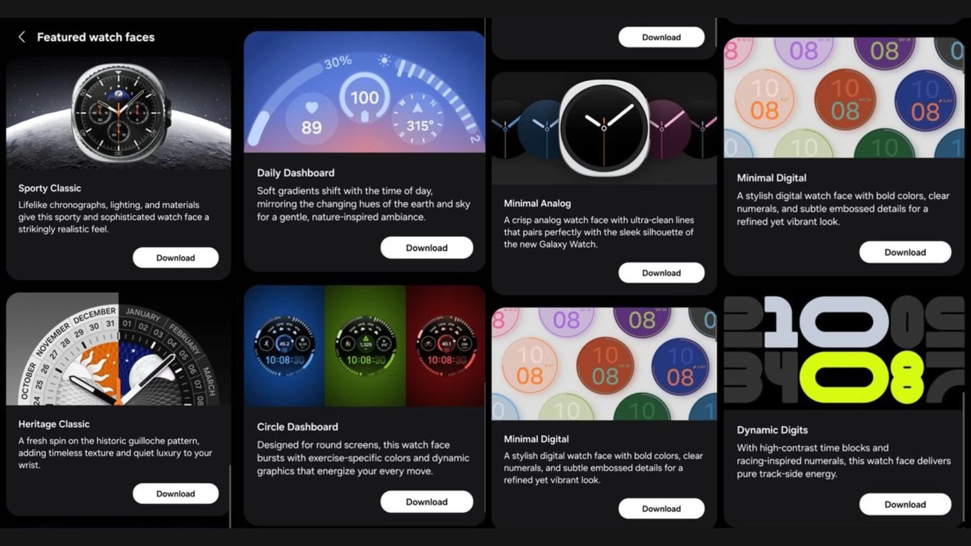 detalhes dos novos watch da samsung