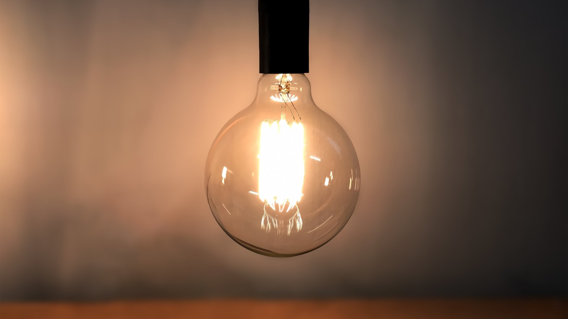 Luz em lâmpada