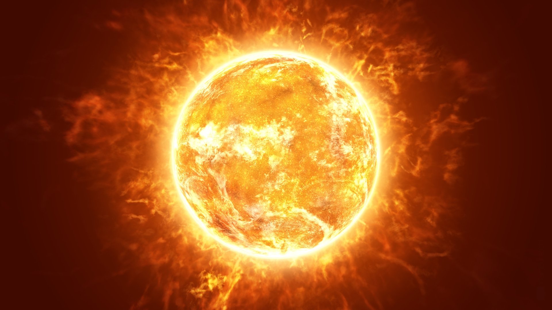 imagem do sol em destaque