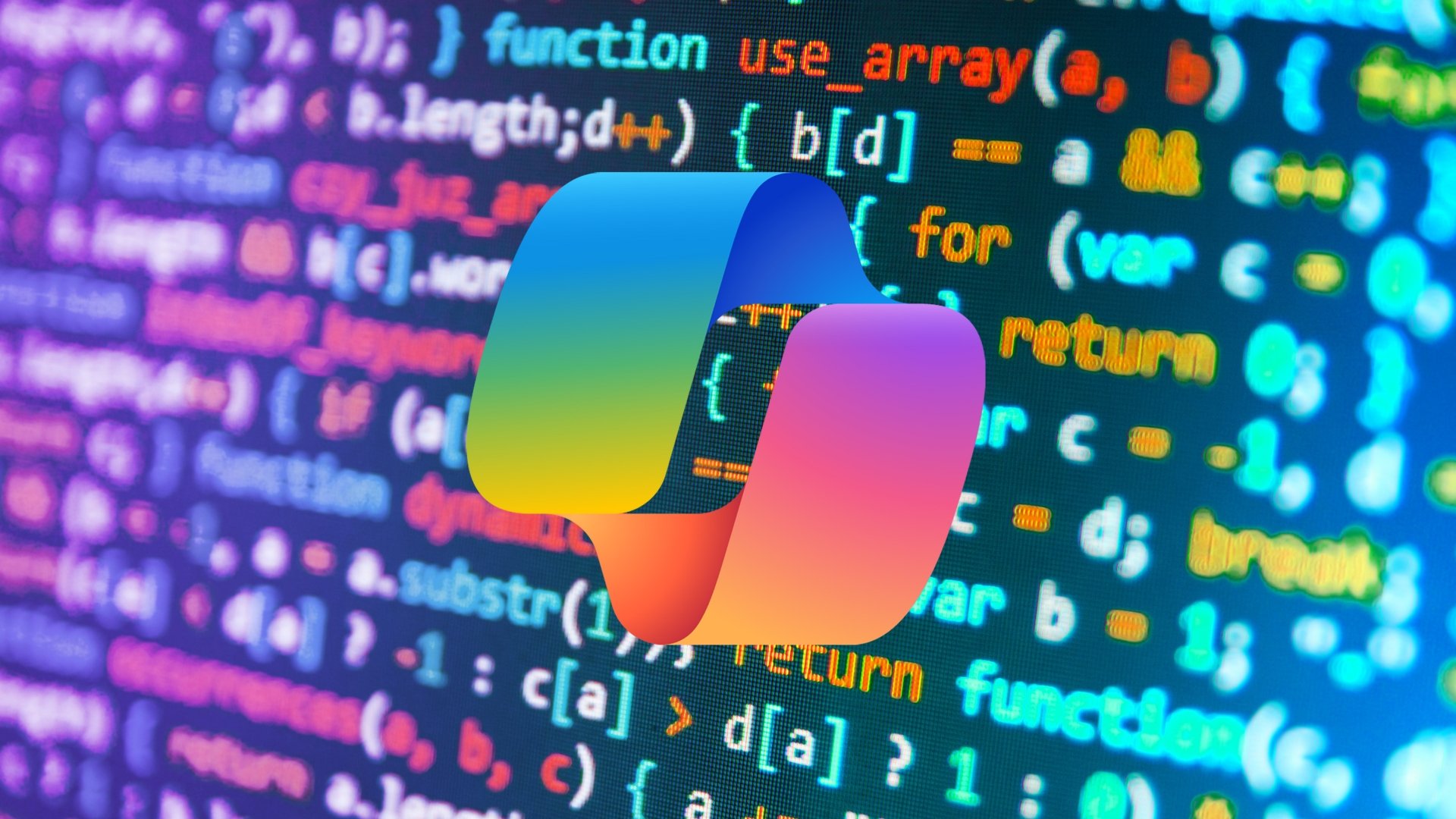 Copilot em fundo de código fonte de programação