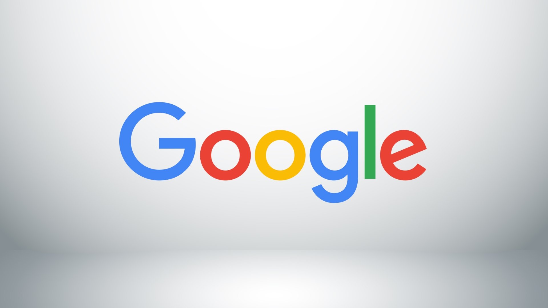 Google Logo em fundo cinza