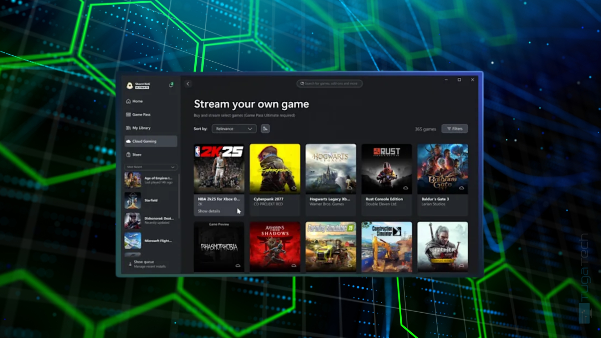 Xbox stream games pc