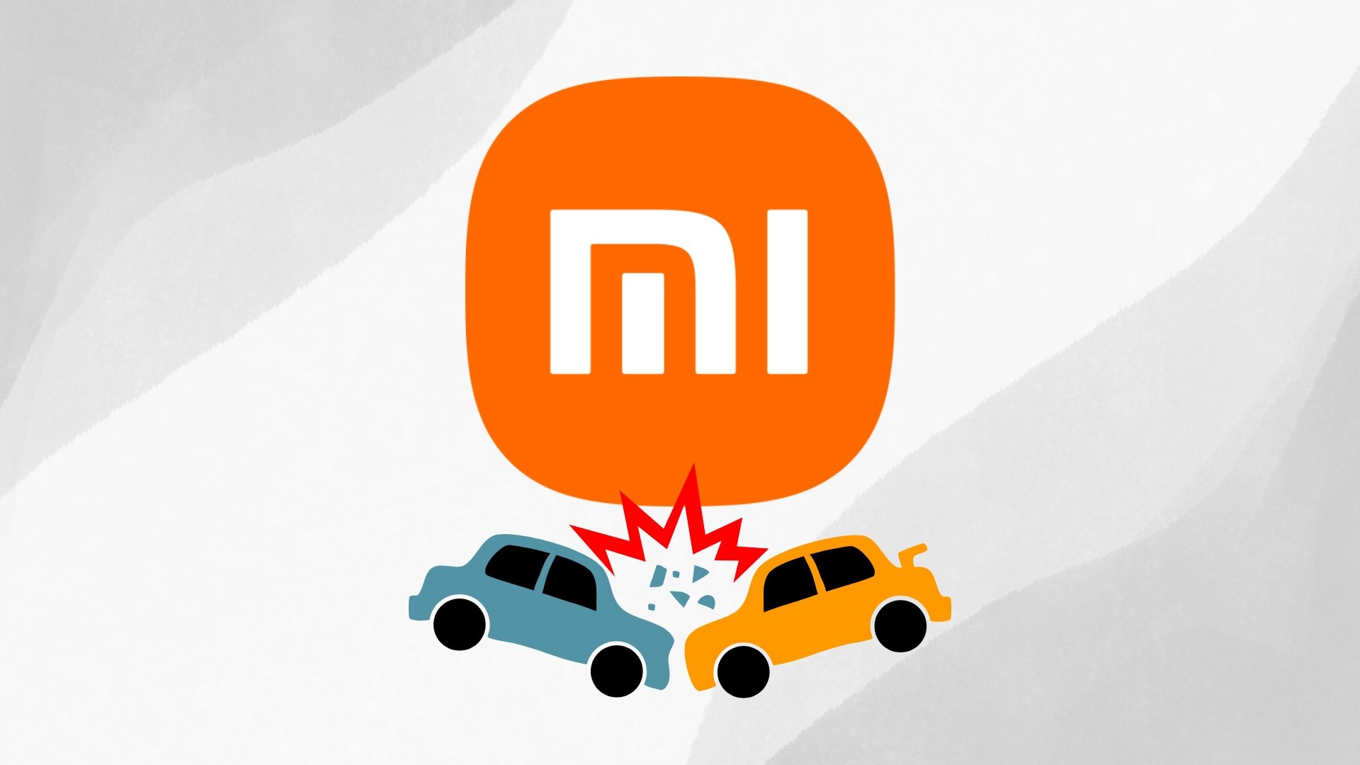 Xiaomi ao pé de acidente de automóveis