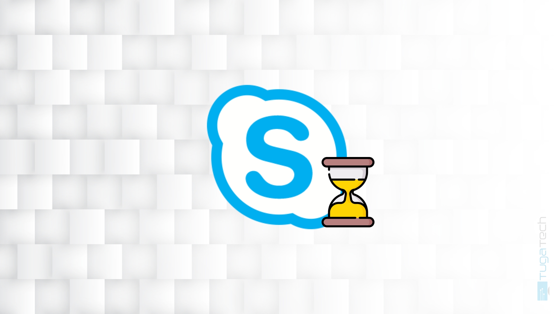Skype com ampulheta de tempo