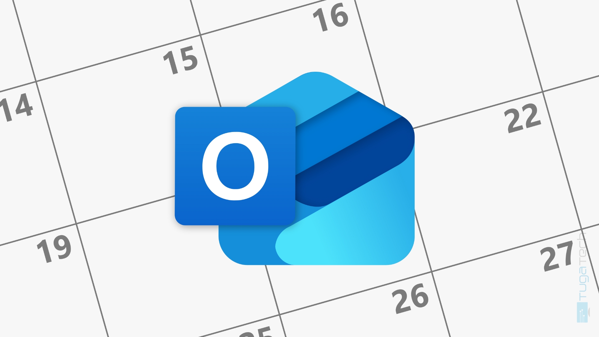 Outlook novo icone com calendário