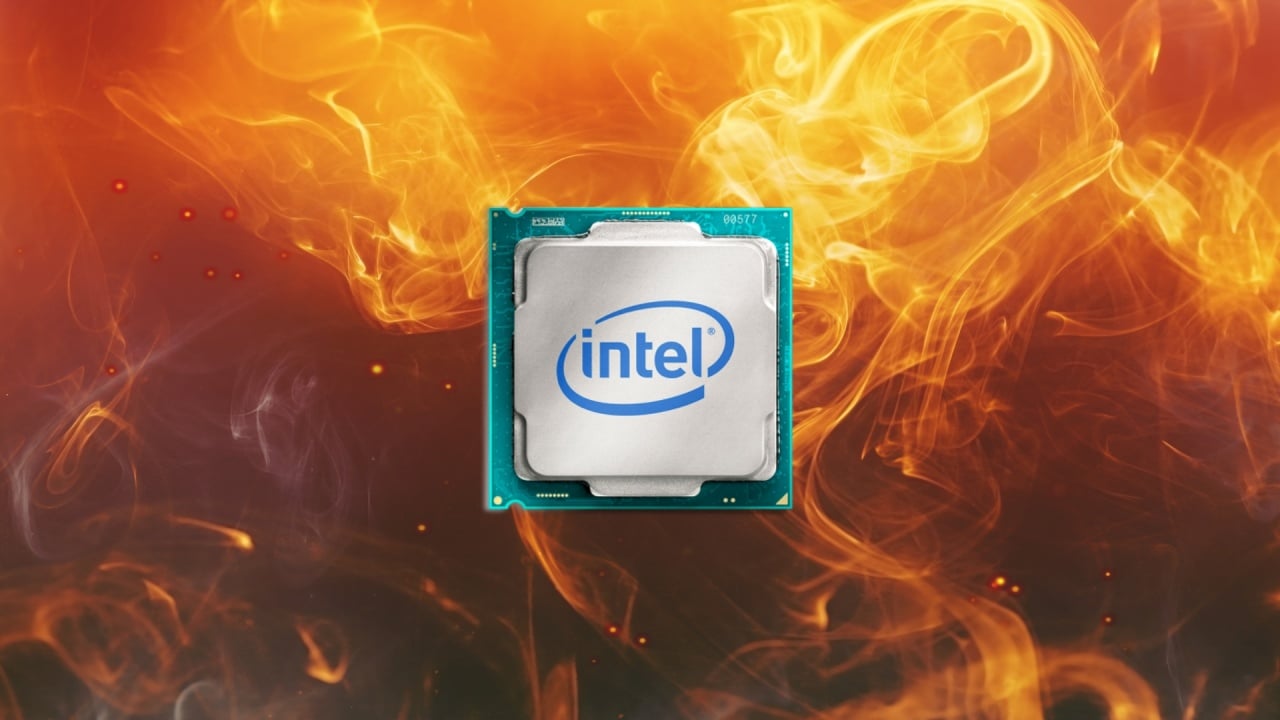 Processador intel sob fogo