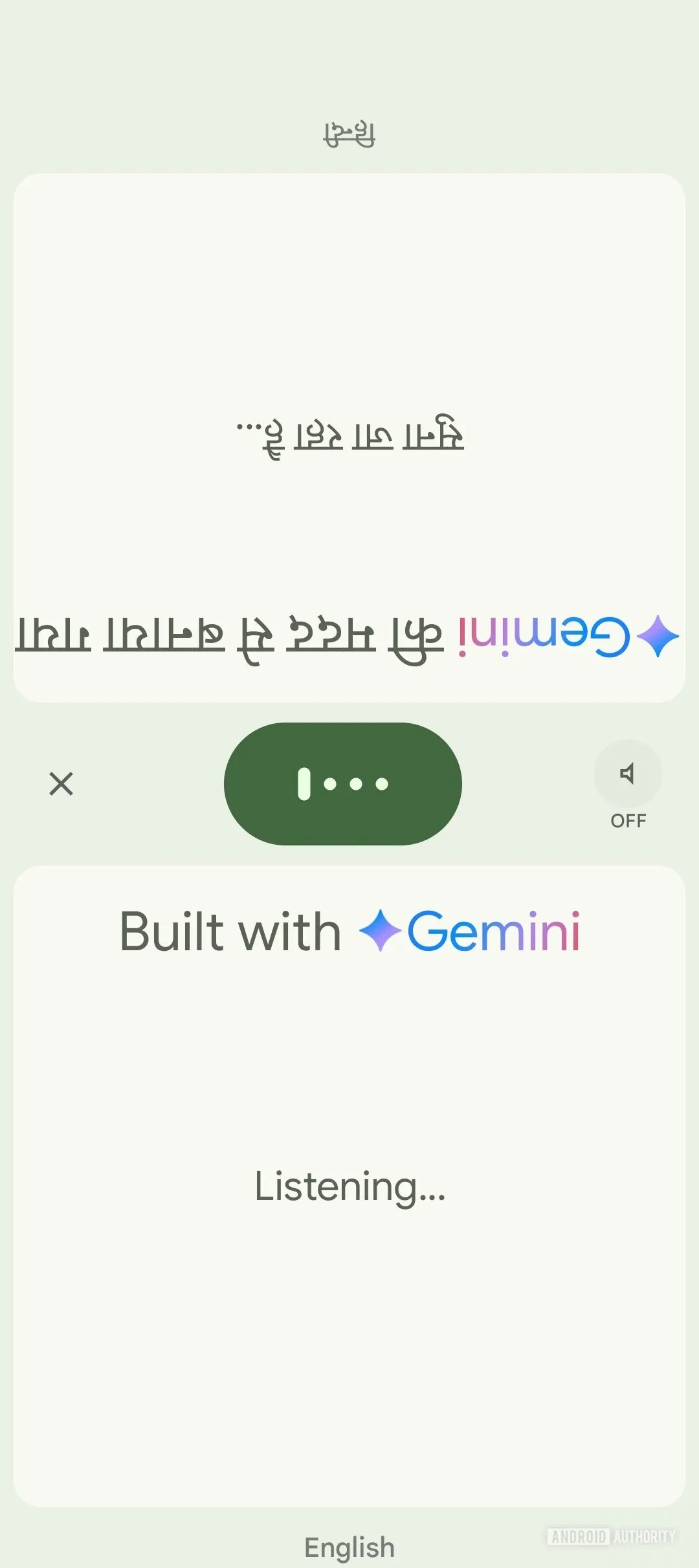 detalhes da nova interface de conversa do tradutor