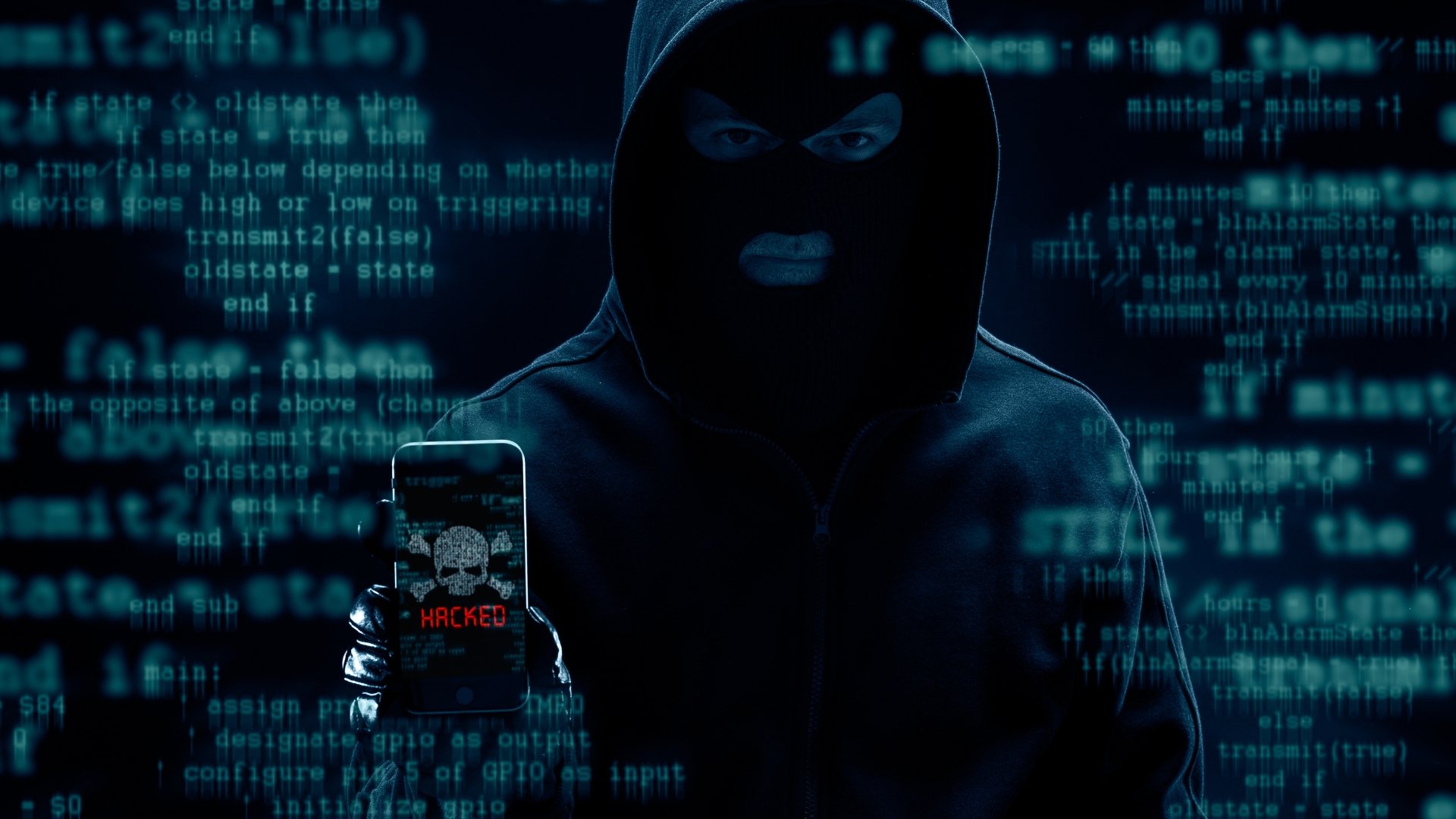 hacker em smartphone