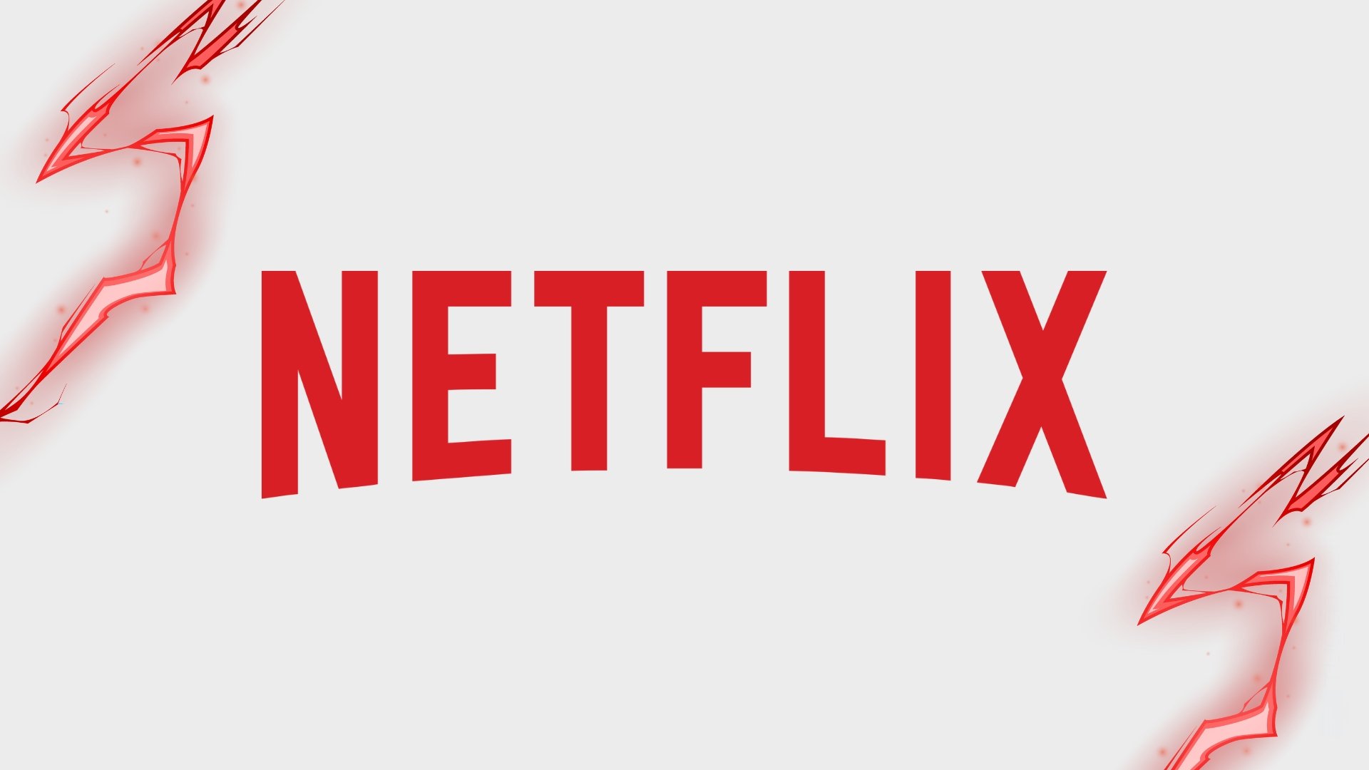 Netflix logo com raios