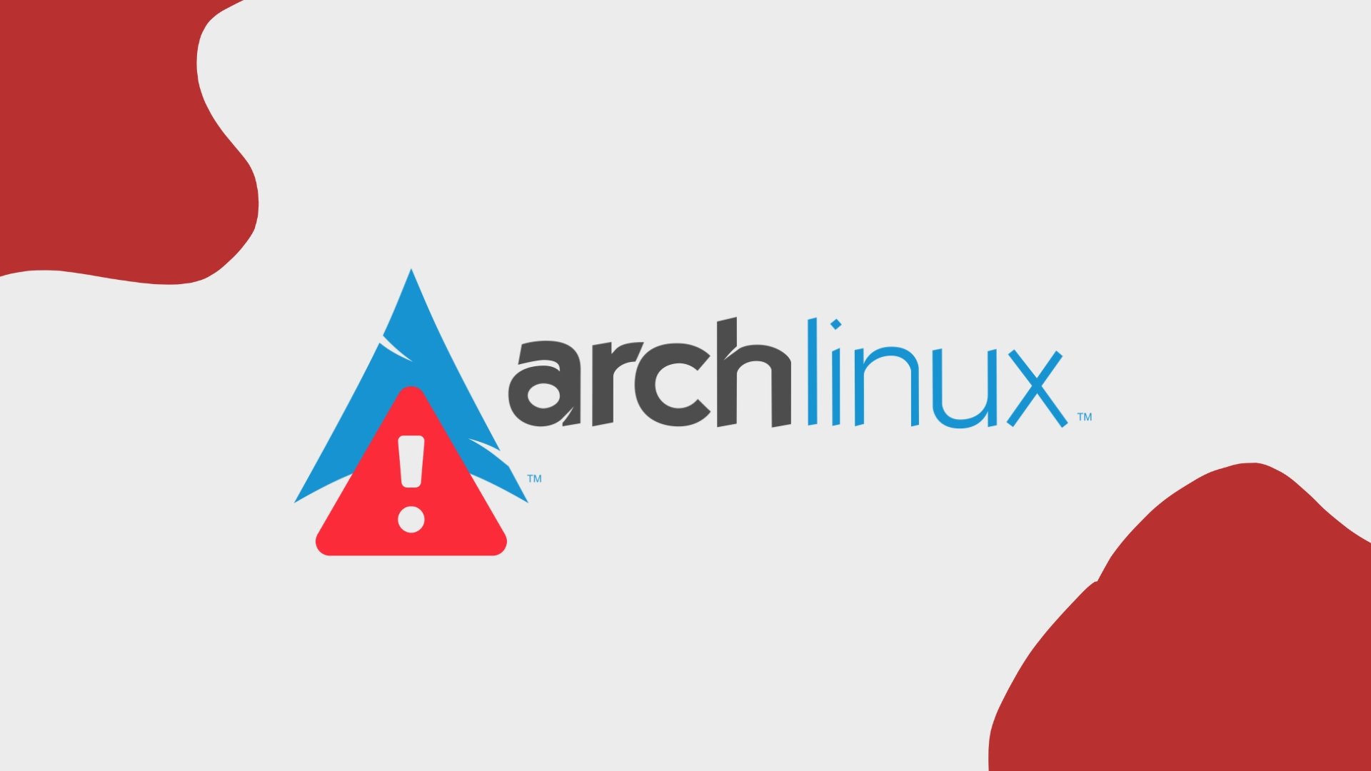 ArchLinux com alerta