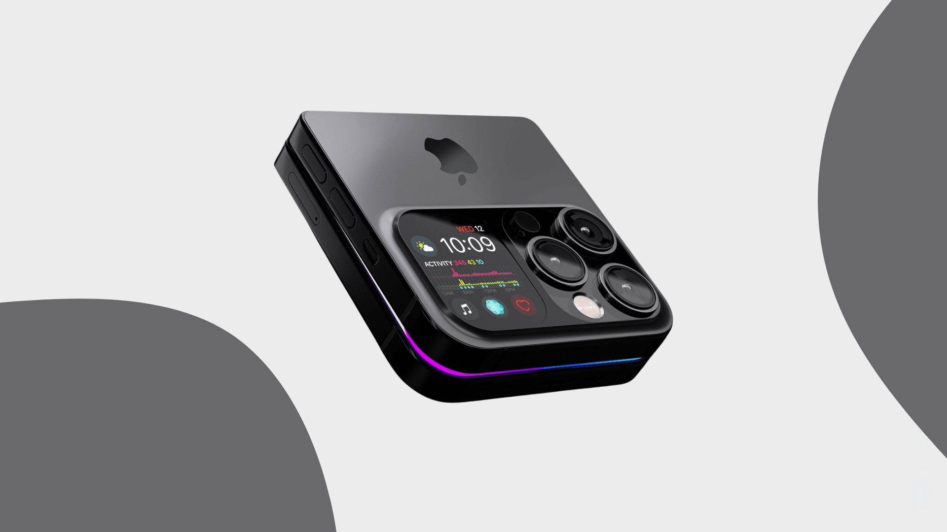 Apple iPhone Fold conceito de imagem