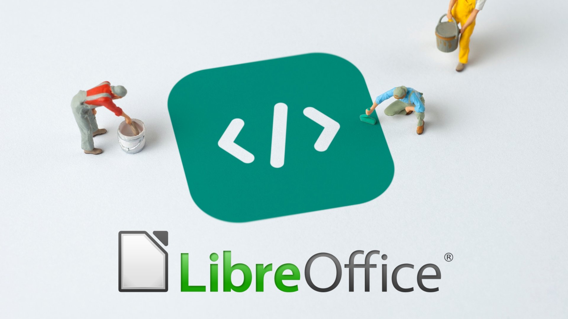 Libreoffice com código fonte em destaque