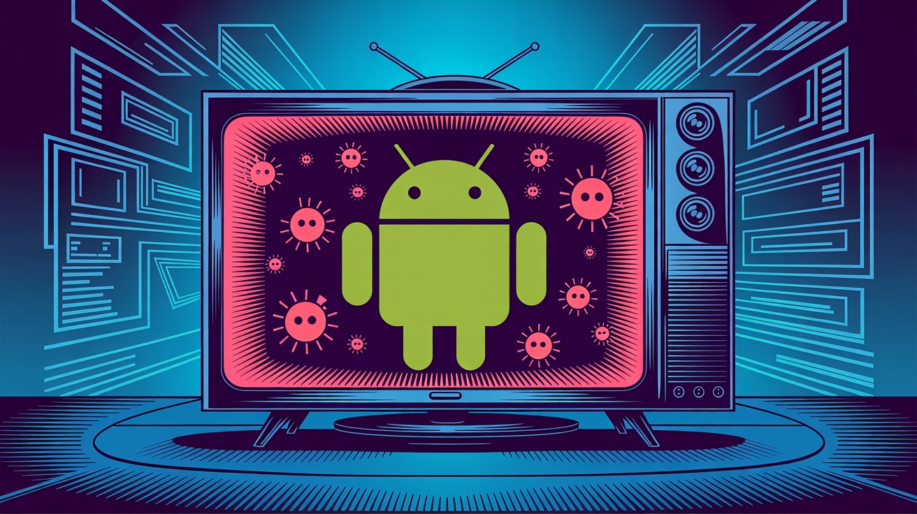 Android numa TV com malware