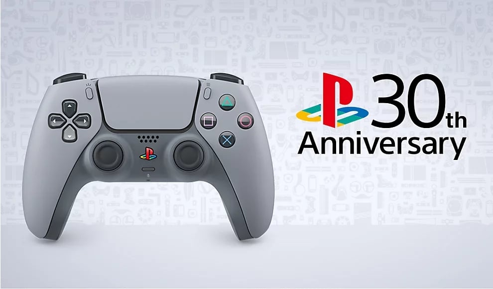 comando da edição especial da Playstation 5 para celebrar os 30 anos da consola