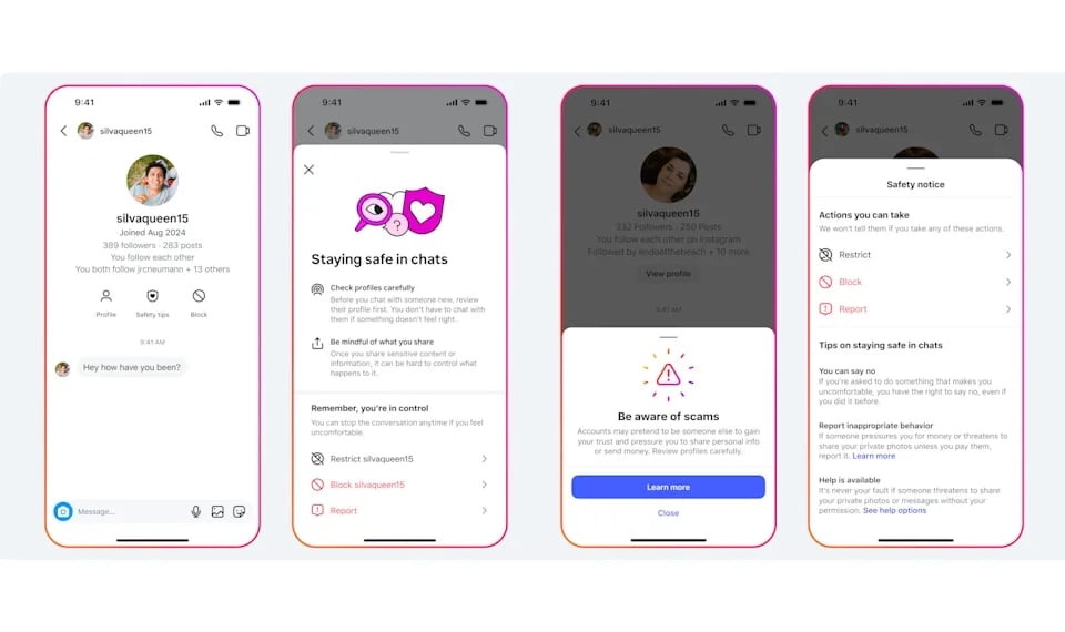 novas ferramentas para controlo dos menores dentro do Instagram