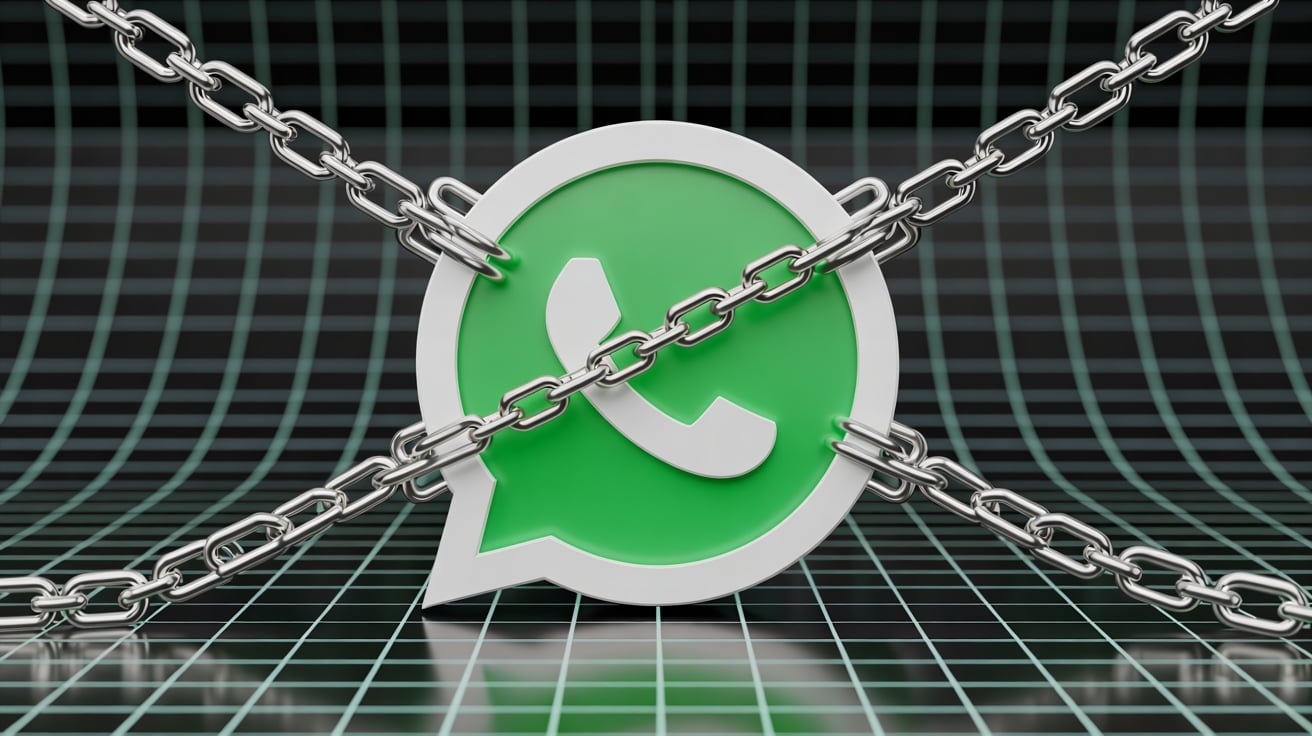 WhatsApp bloqueado com correias
