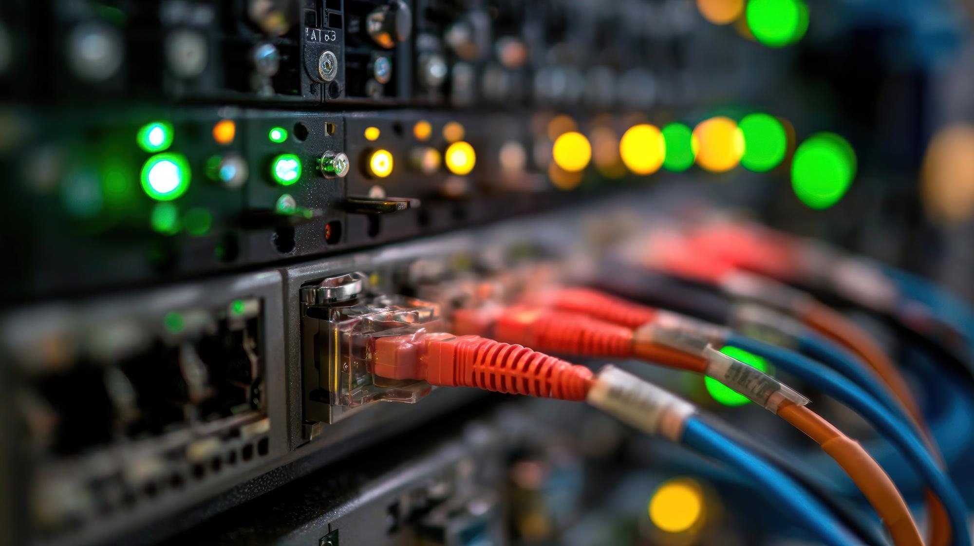 Sistema de cabos ligados a servidor