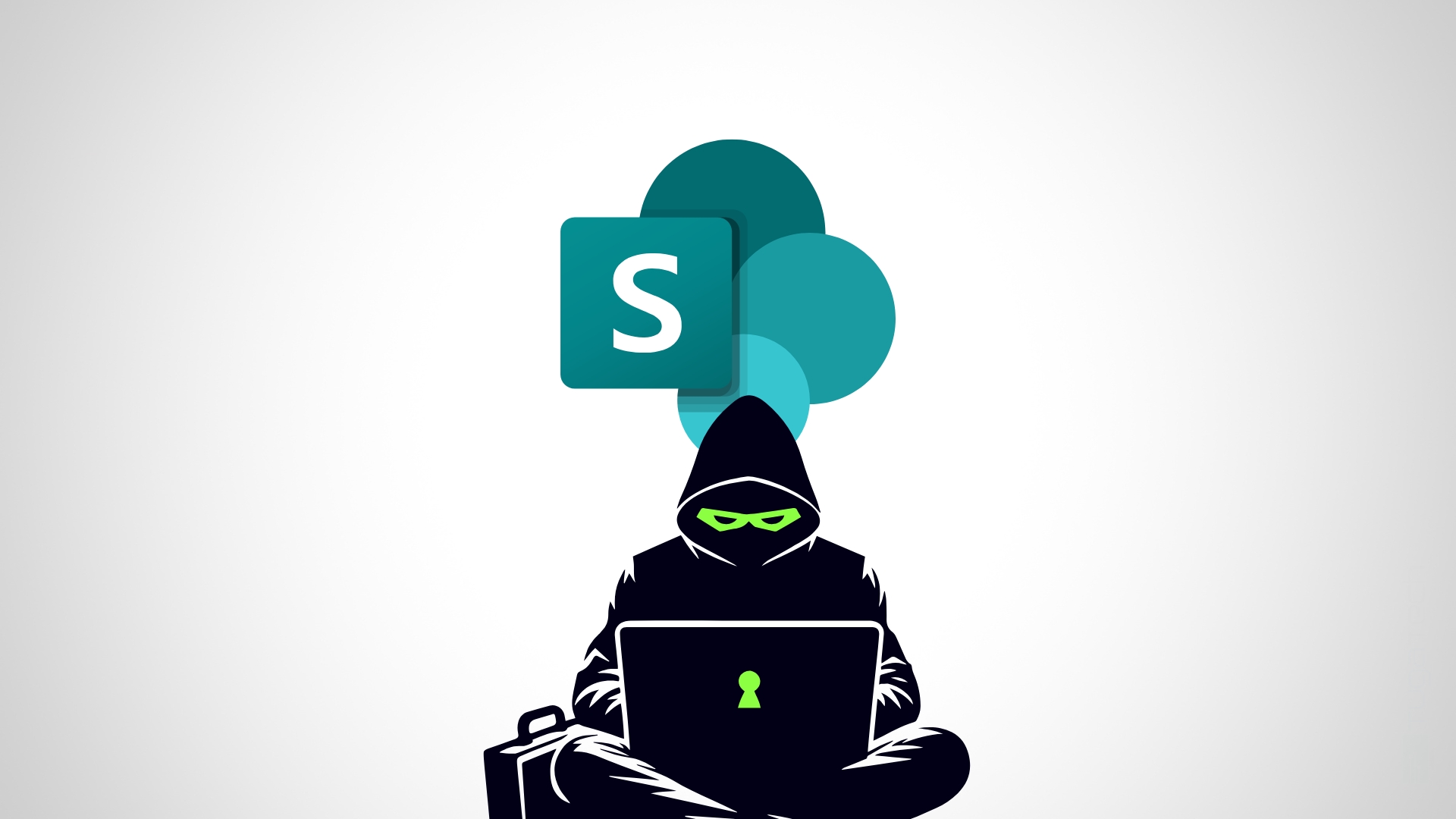 SharePoint com hacker na frente