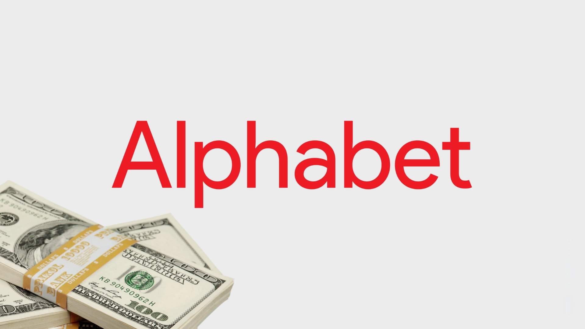 Alphabet com dinheiro