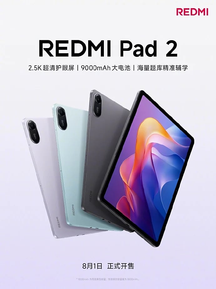 imagem do convite da Xiaomi para revelação do novo dispositivo Redmi Pad 2