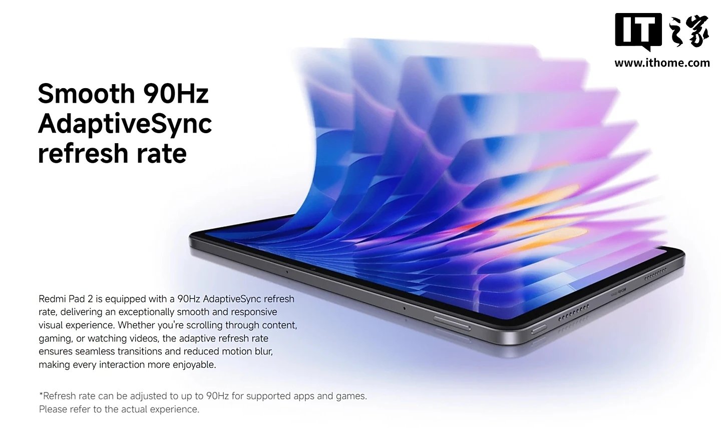 imagem das características do Redmi Pad 2