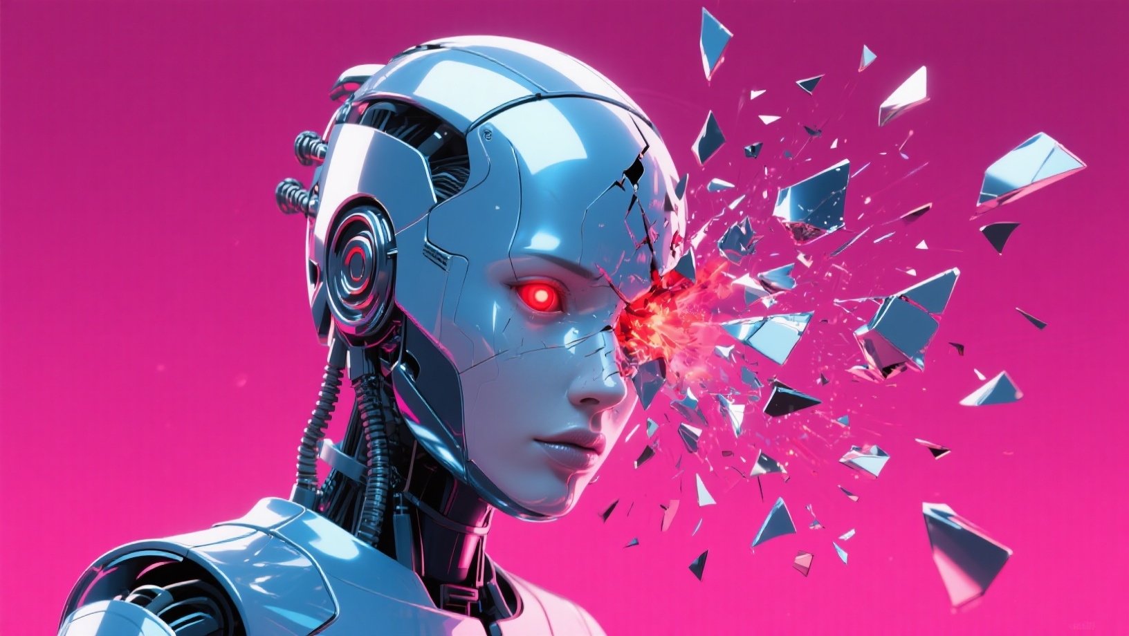 Robot de IA a explodir