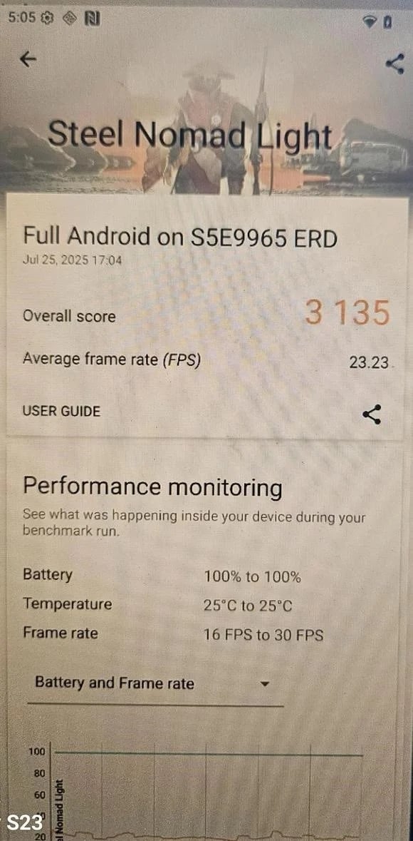 teste ao novo gpu da samsung no exynos 2600