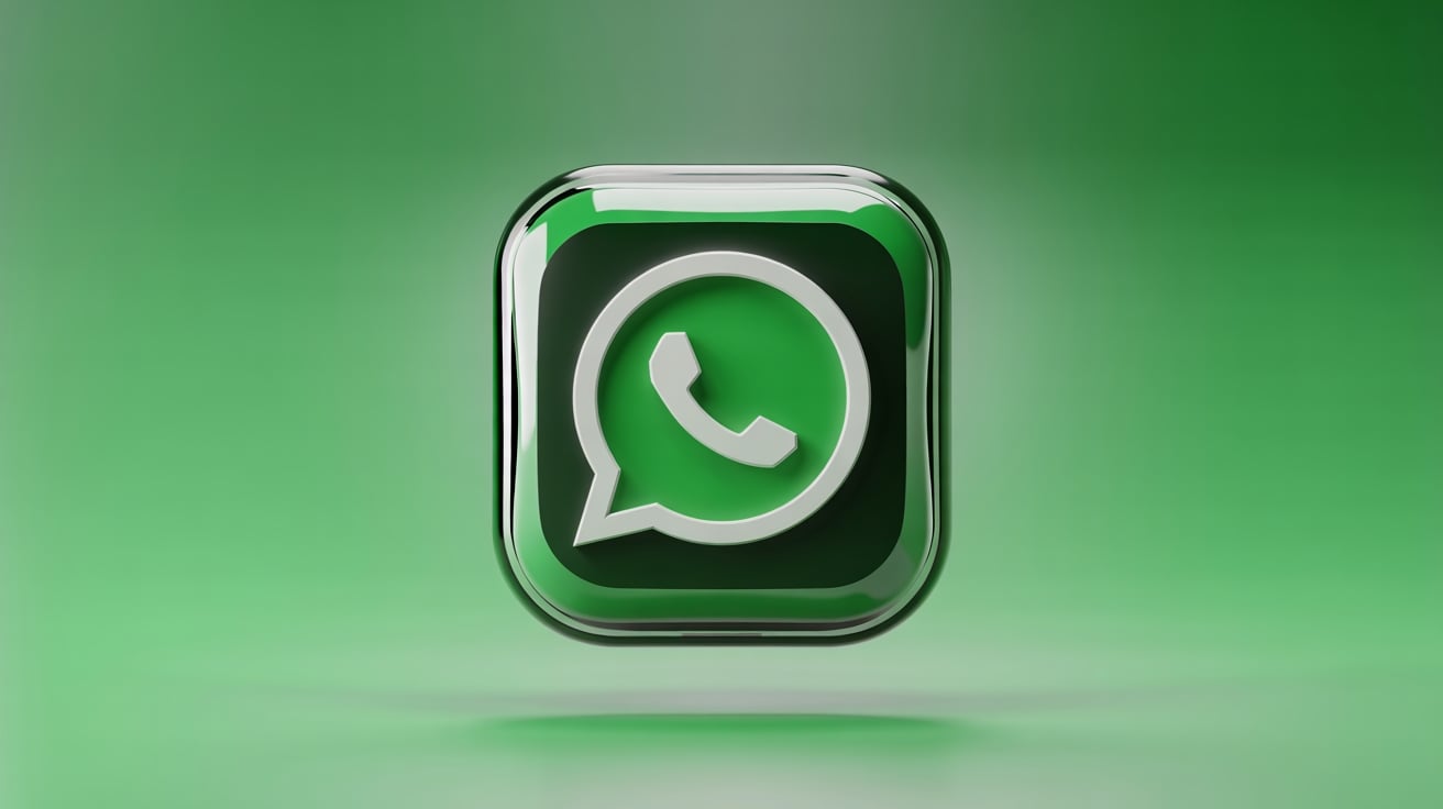 WhatsApp logo em 3D