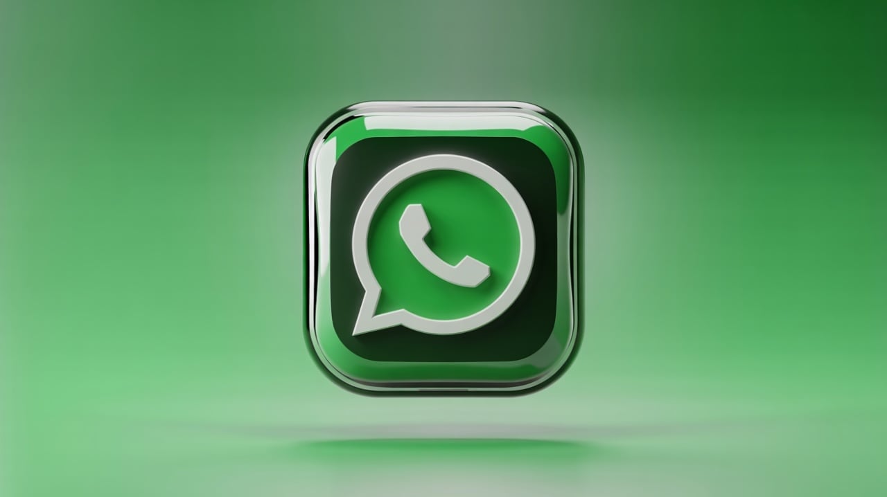 WhatsApp logo em 3D
