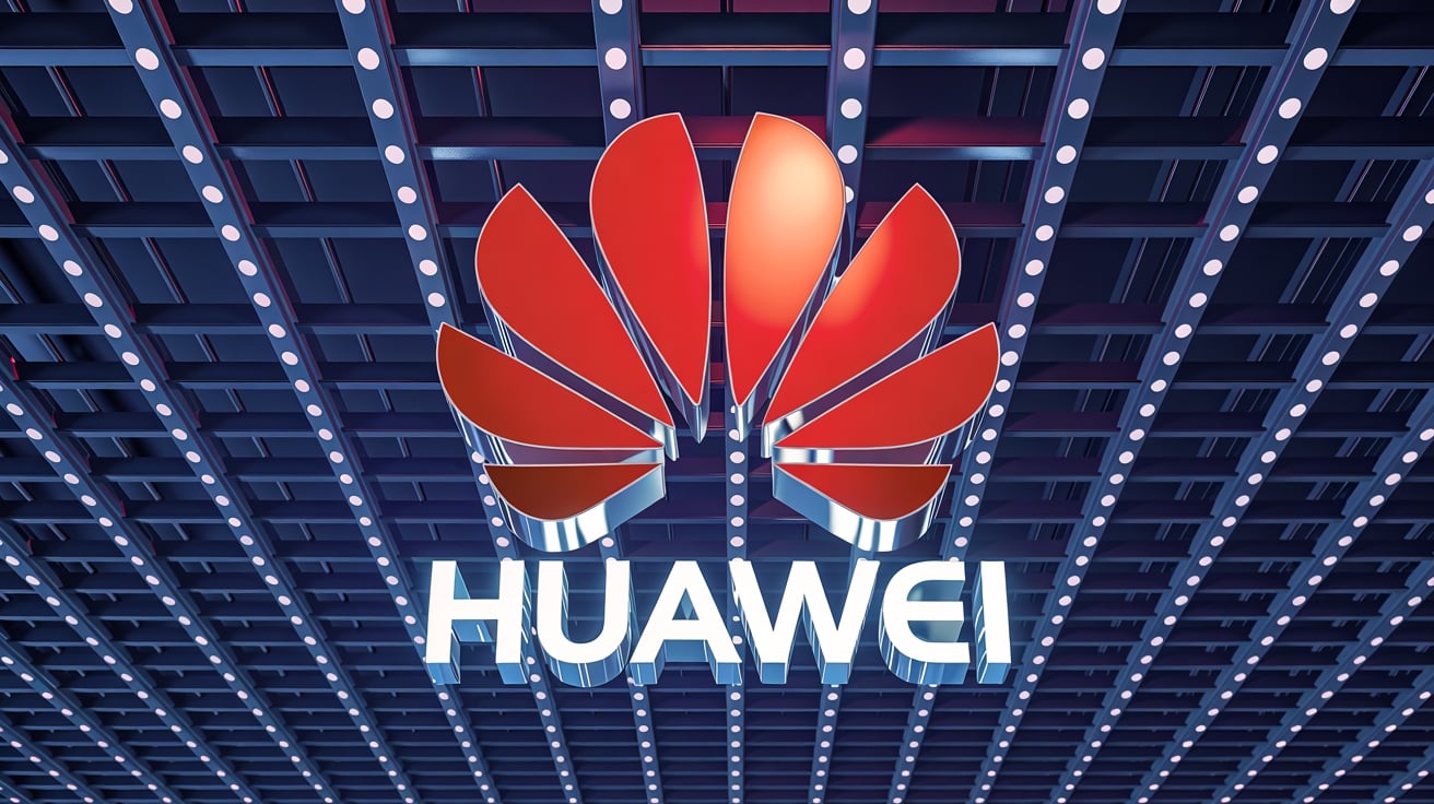 Huawei logo em 3D