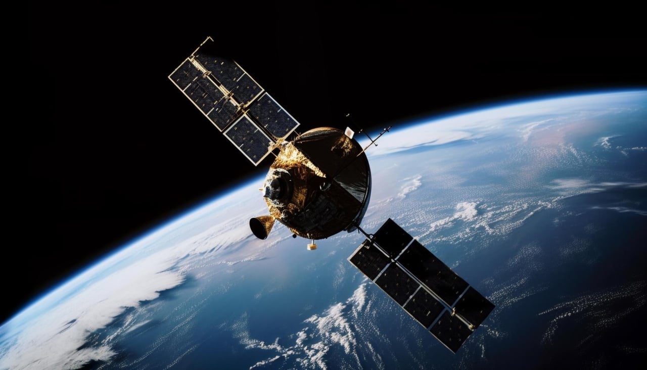 Satélite no Espaço