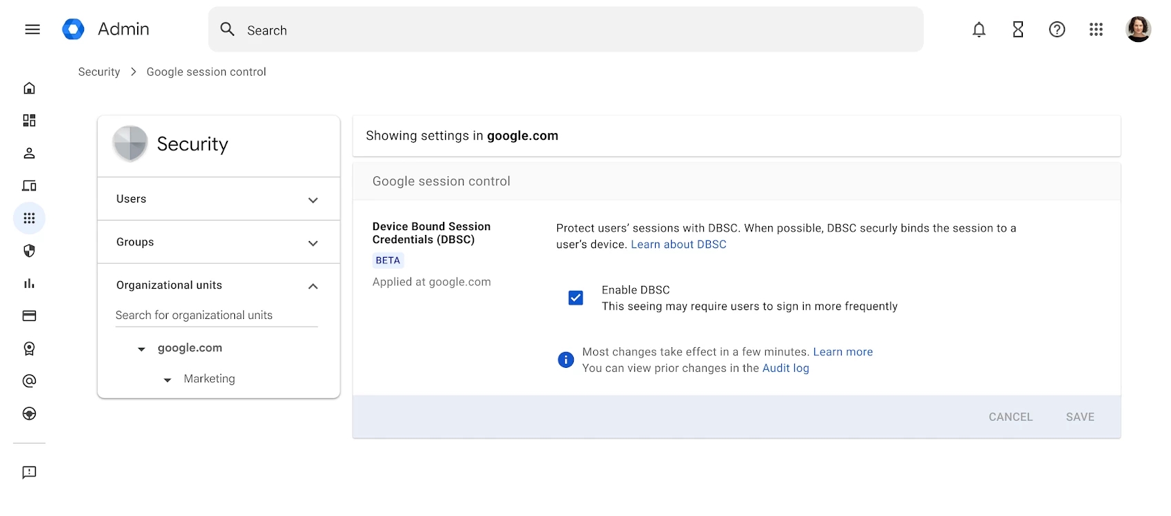 Google DBSC